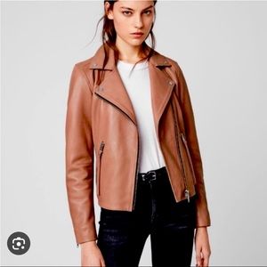 NWOT All Saints Dalby Leather Jacket
